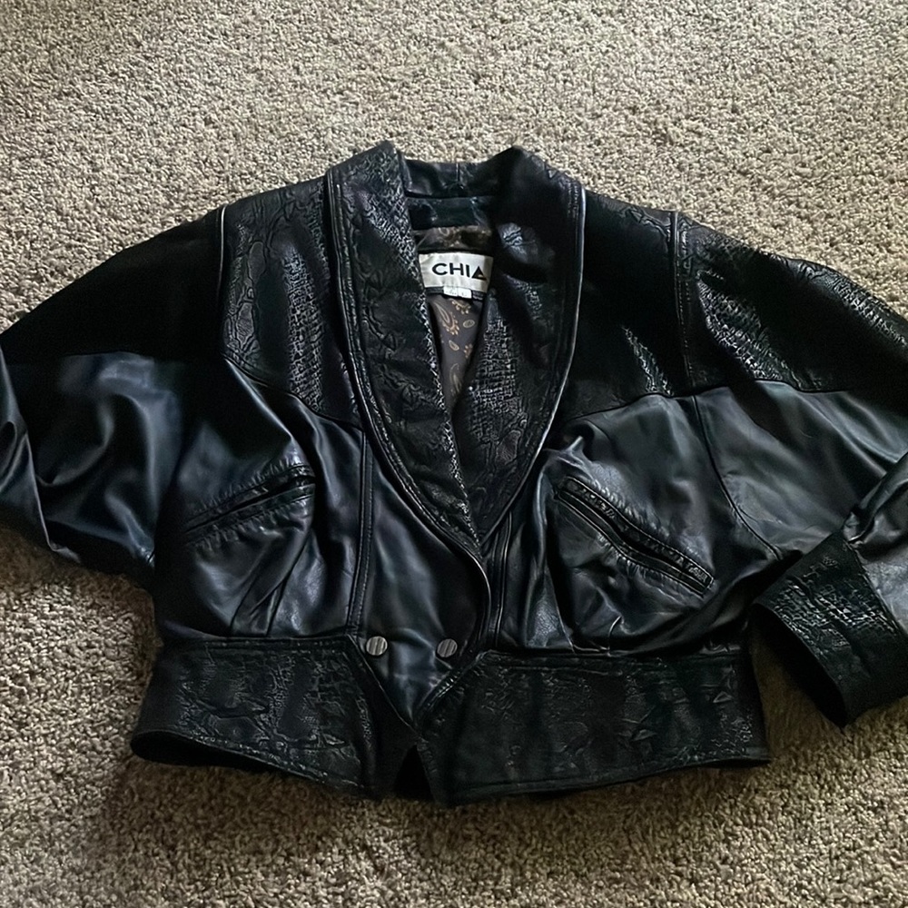 Vintage Chia Leather Jacket